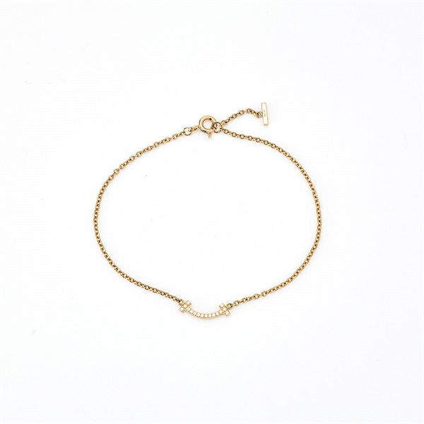 TIFFANY & Co. Tスマイルダイヤ ブレスレット ミニ イエロー