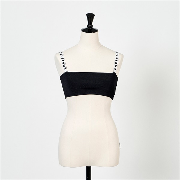 Christian Dior トップス XS 844E02AM506 ブラック ホワイト レーヨン