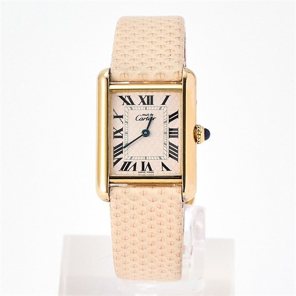 Cartier マスト タンク アクアリーノ W1018687 クオーツ 腕時計 MM