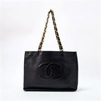 CHANEL ココマーク チェーントート 1995年頃 トートバッグ ブラック