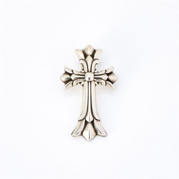 CHROME HEARTS ダブル CHクロス ペンダントトップ スモール シルバー