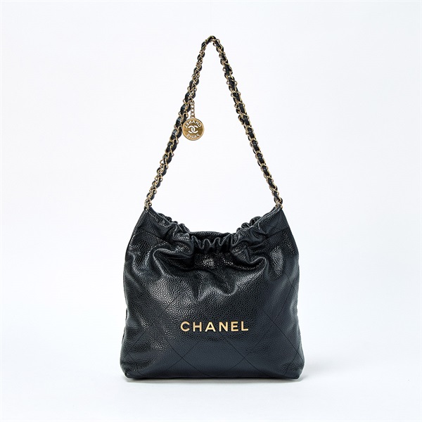 CHANEL シャネル22 スモール ショルダーバッグ ブラック ゴールド