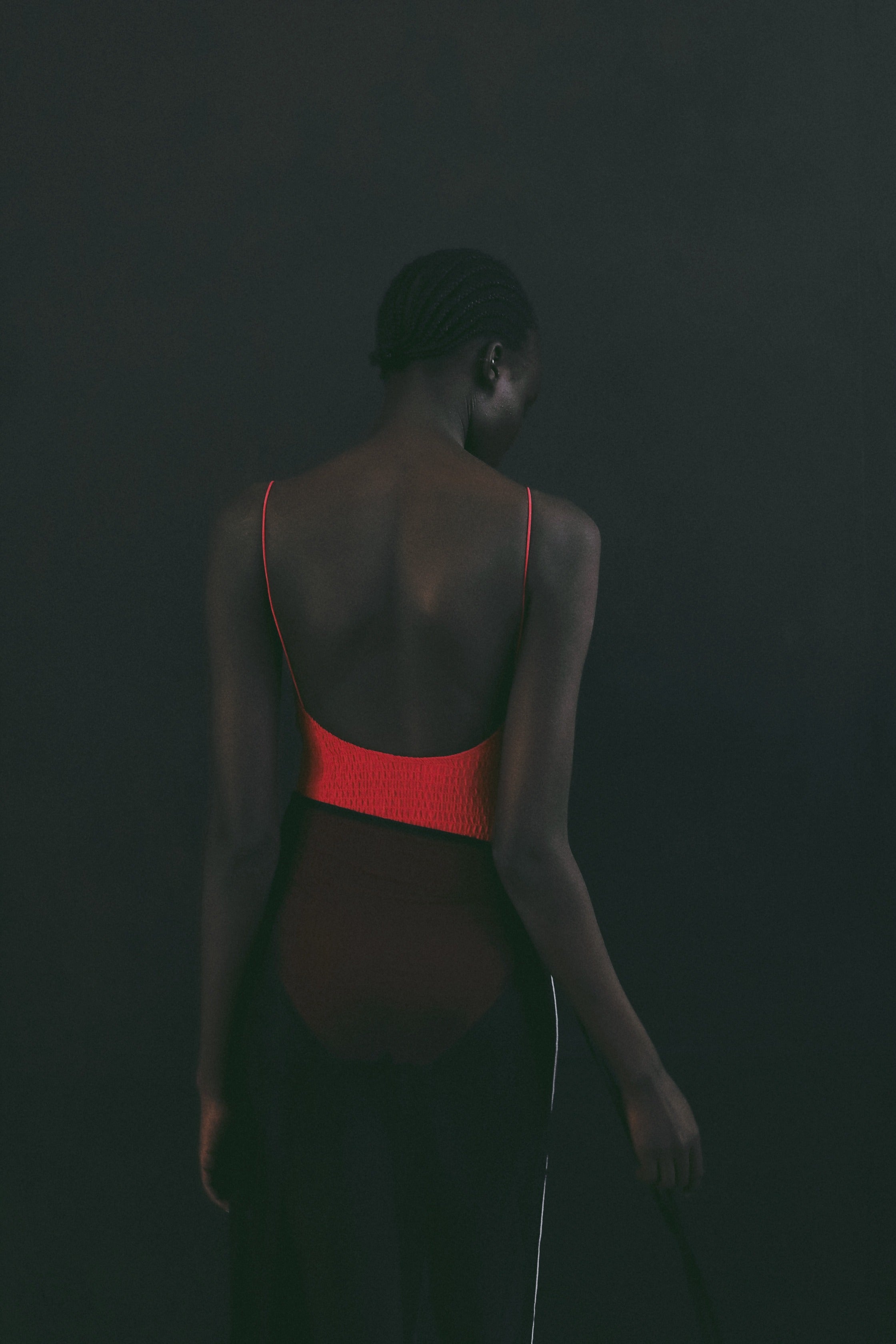 Spaghetti Swimsuit シャーリング ワンピース水着 | MIZUASOBI 公式