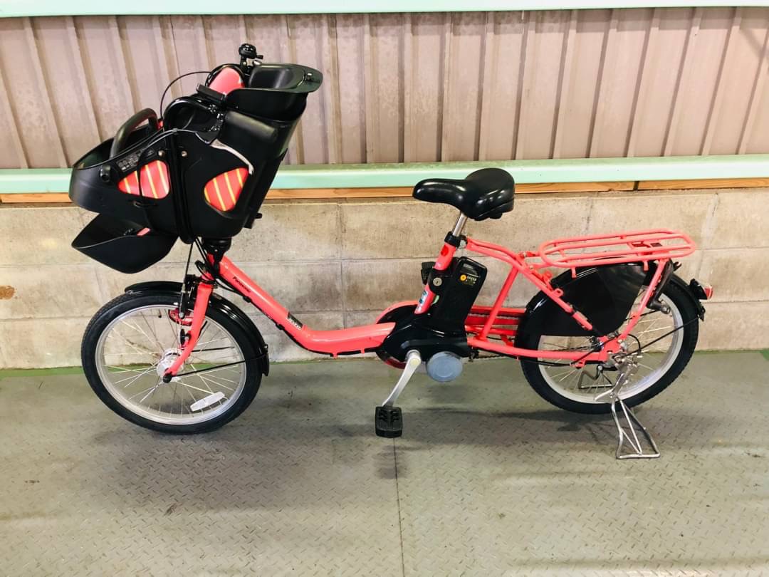 電動自転車 Panasonic Gyutto ピンク 3人乗り対応 68 電動自転車