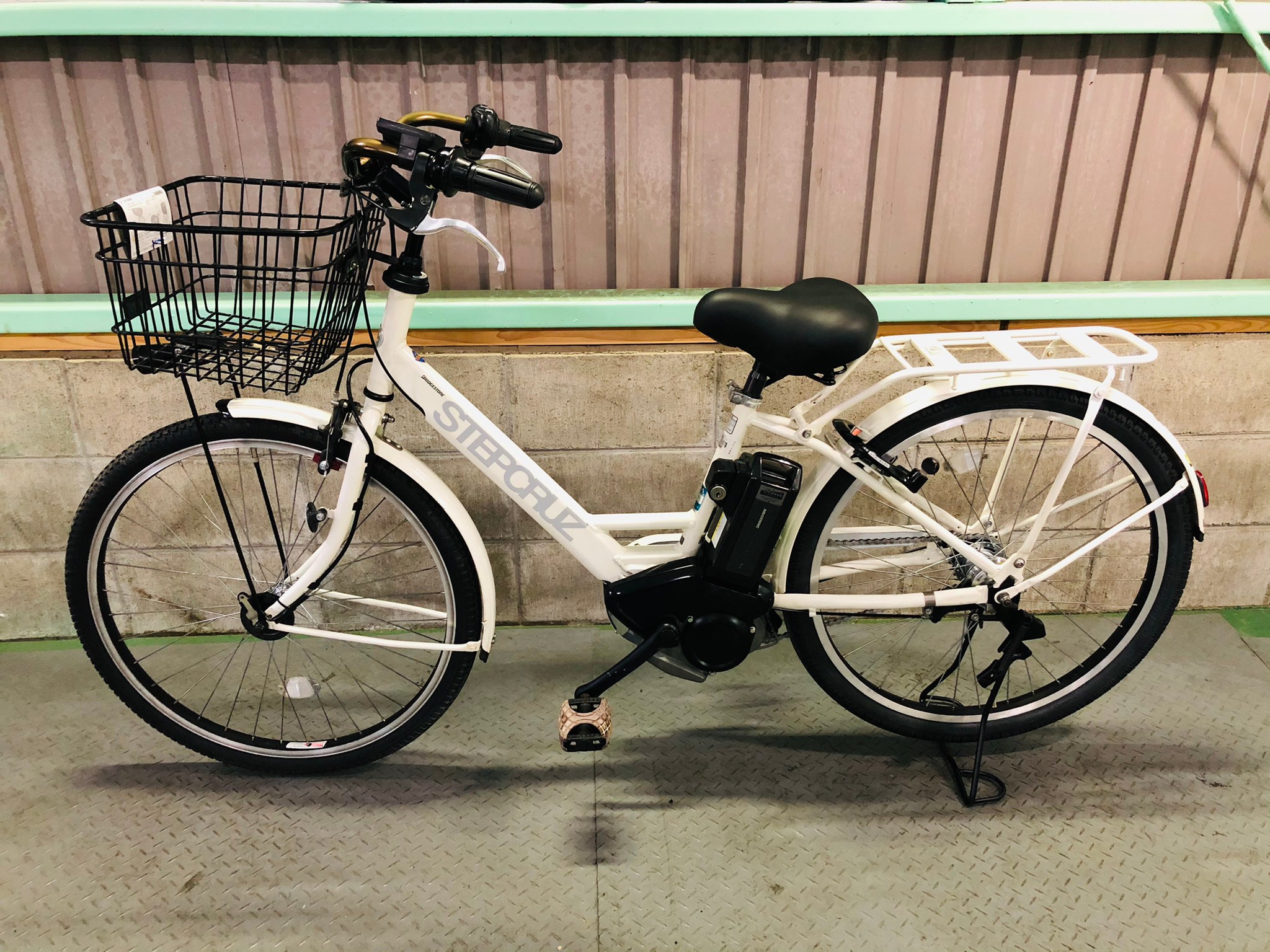 電動アシスト自転車 中古 ブリヂストン ステップクルーズ ジャンク 新