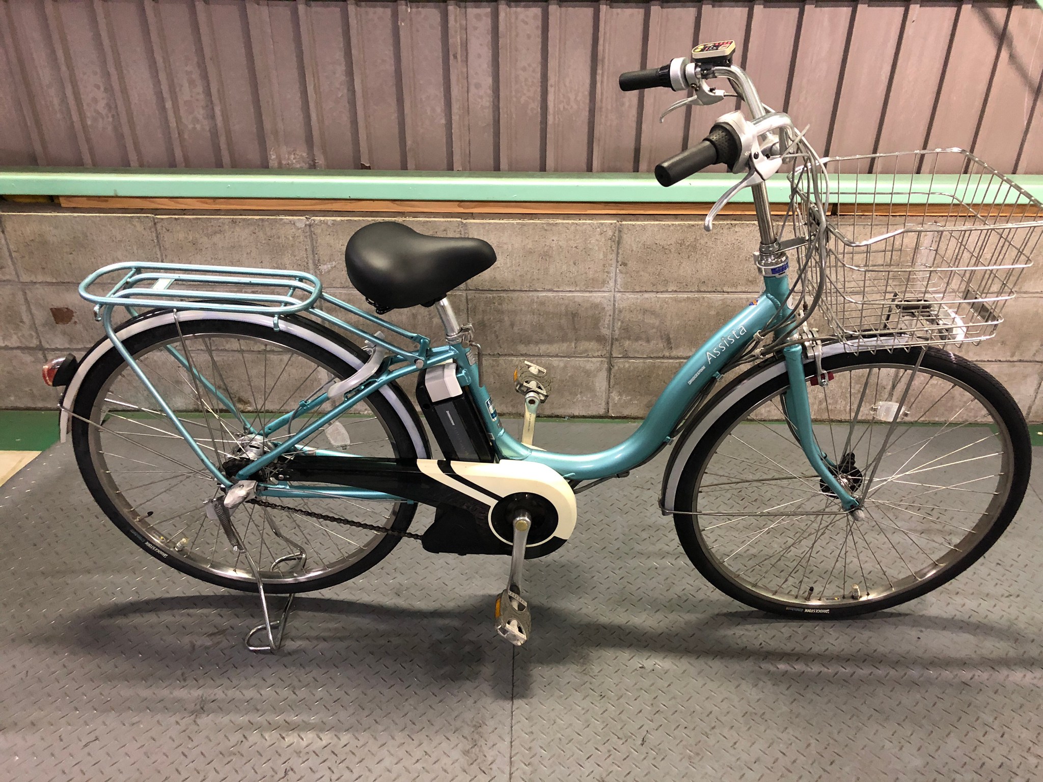 SOLD OUT】電動自転車 ブリヂストン ASSISTA 26インチ 6.6Ah 水色
