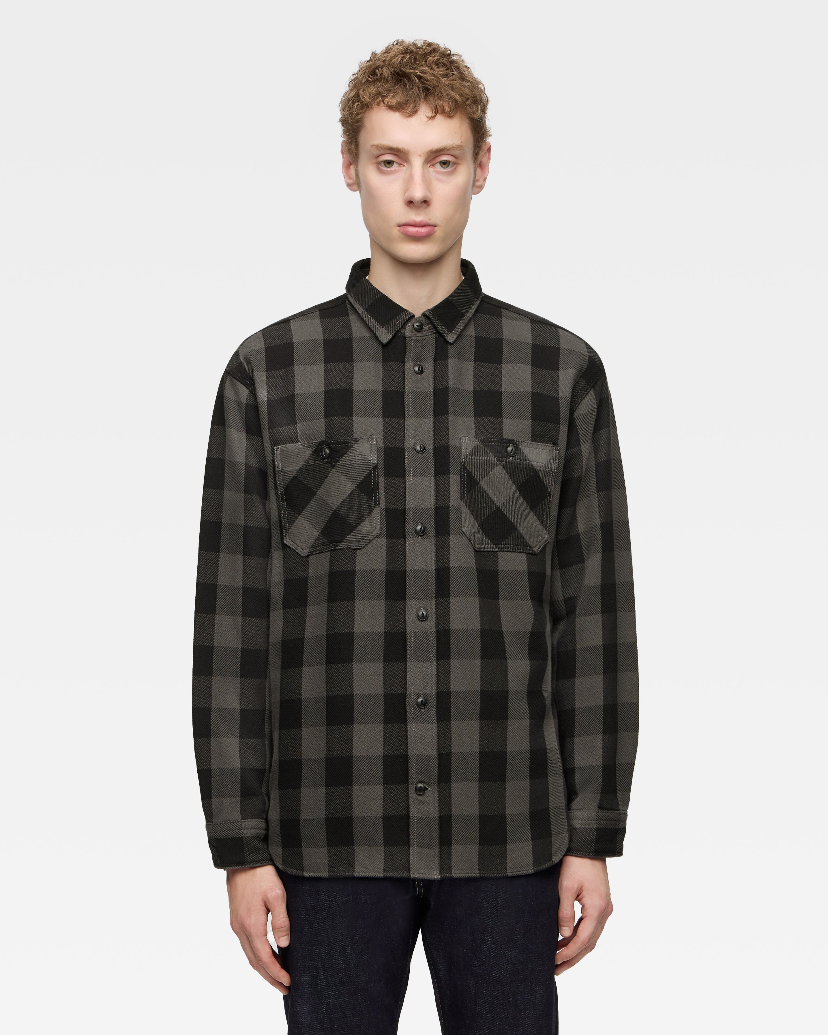 BLOCK CHECK L/S SHIRT – MOMOTARO JEANS