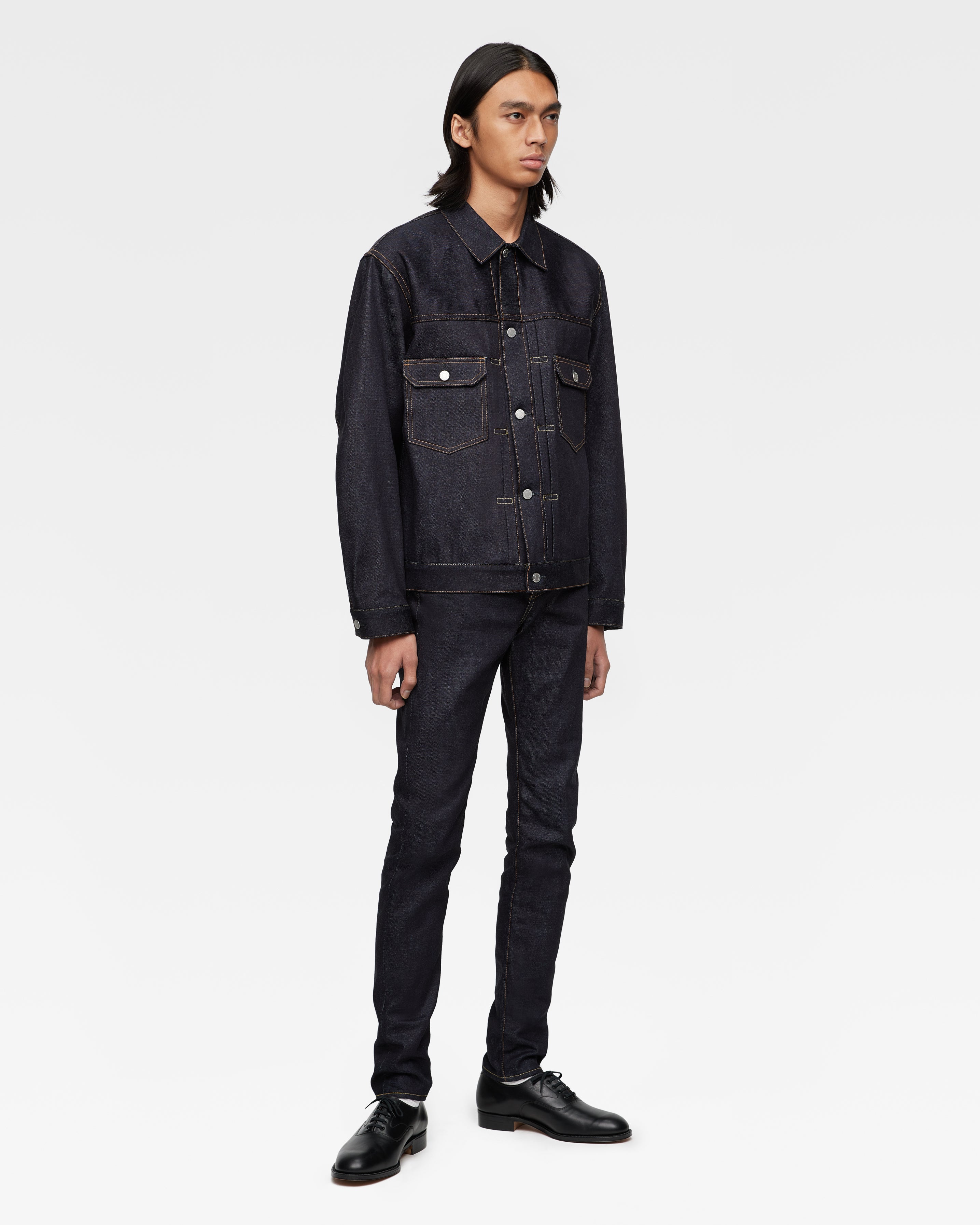 002 STANDARD DENIM JACKET 14.7oz – MOMOTARO JEANS