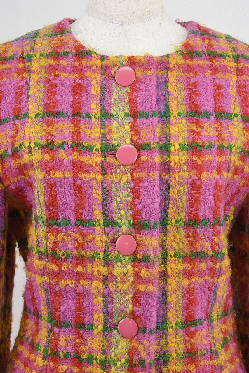 美品】ユキトリイ-YUKI TORII-ツイードデニムジャケット サイズL