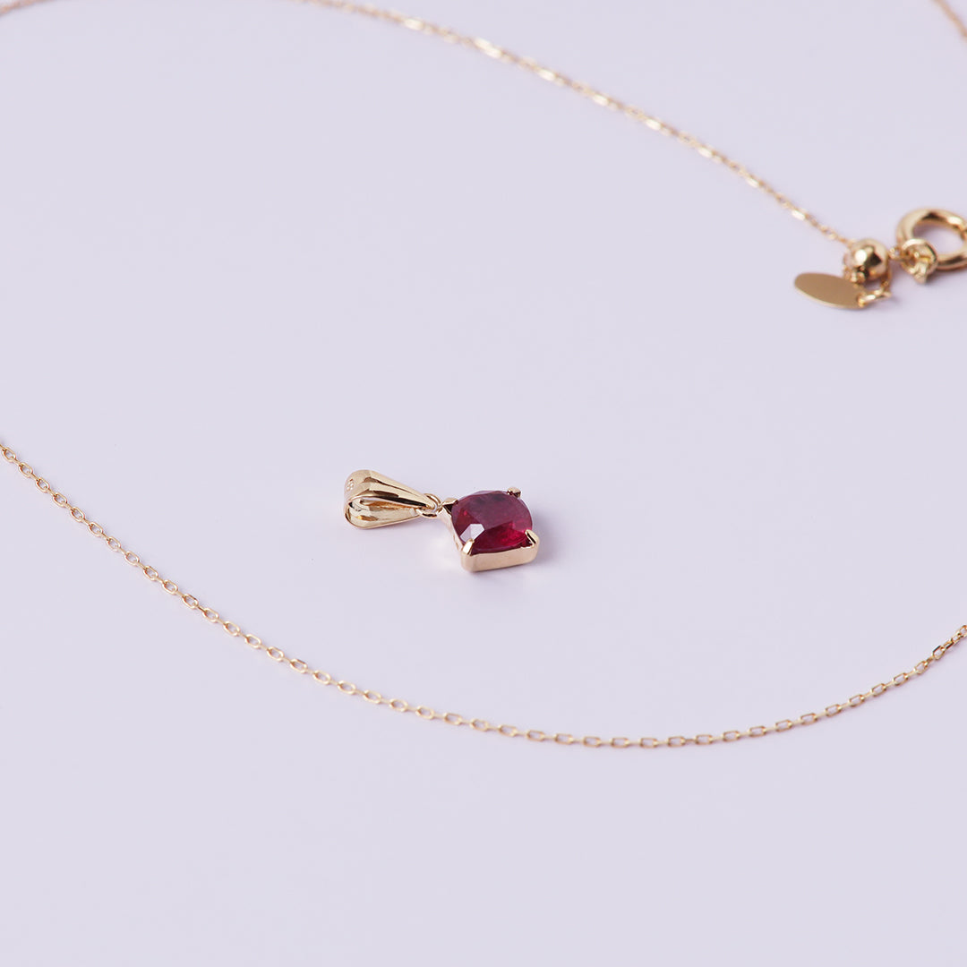 K18ルビーペンダントトップ
