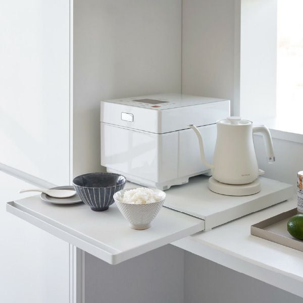 山崎実業 キッチン家電下スライドテーブル タワー W45 tower