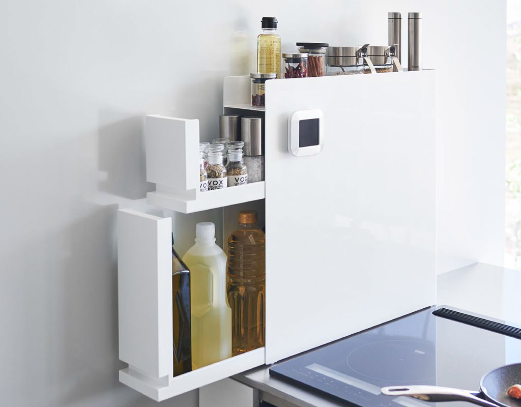 山崎実業 隠せる調味料ラック タワー 2段 tower | キッチン雑貨