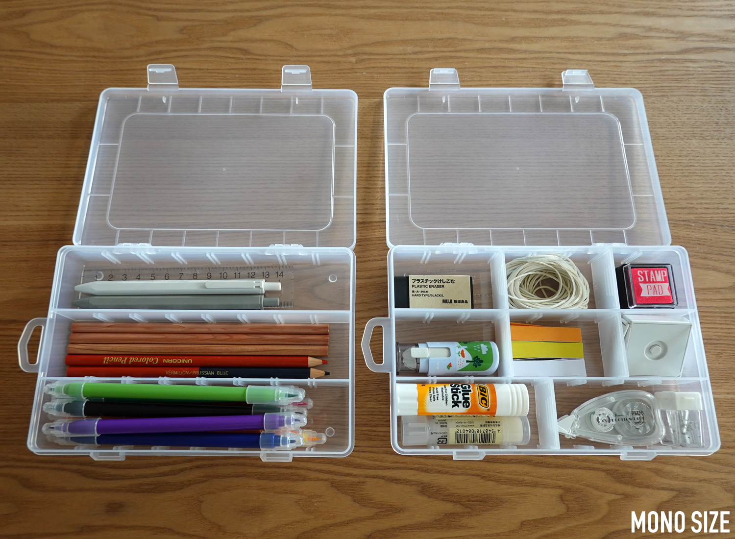 100均「セクションケース 11マス」の商品情報とサイズ・収納例