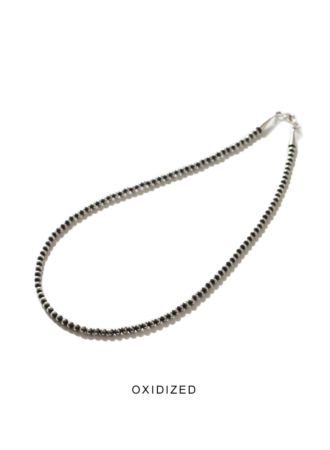 NAVAJO PEARL SILVER NECKLACE 4MM(ナバホパール シルバーネックレス