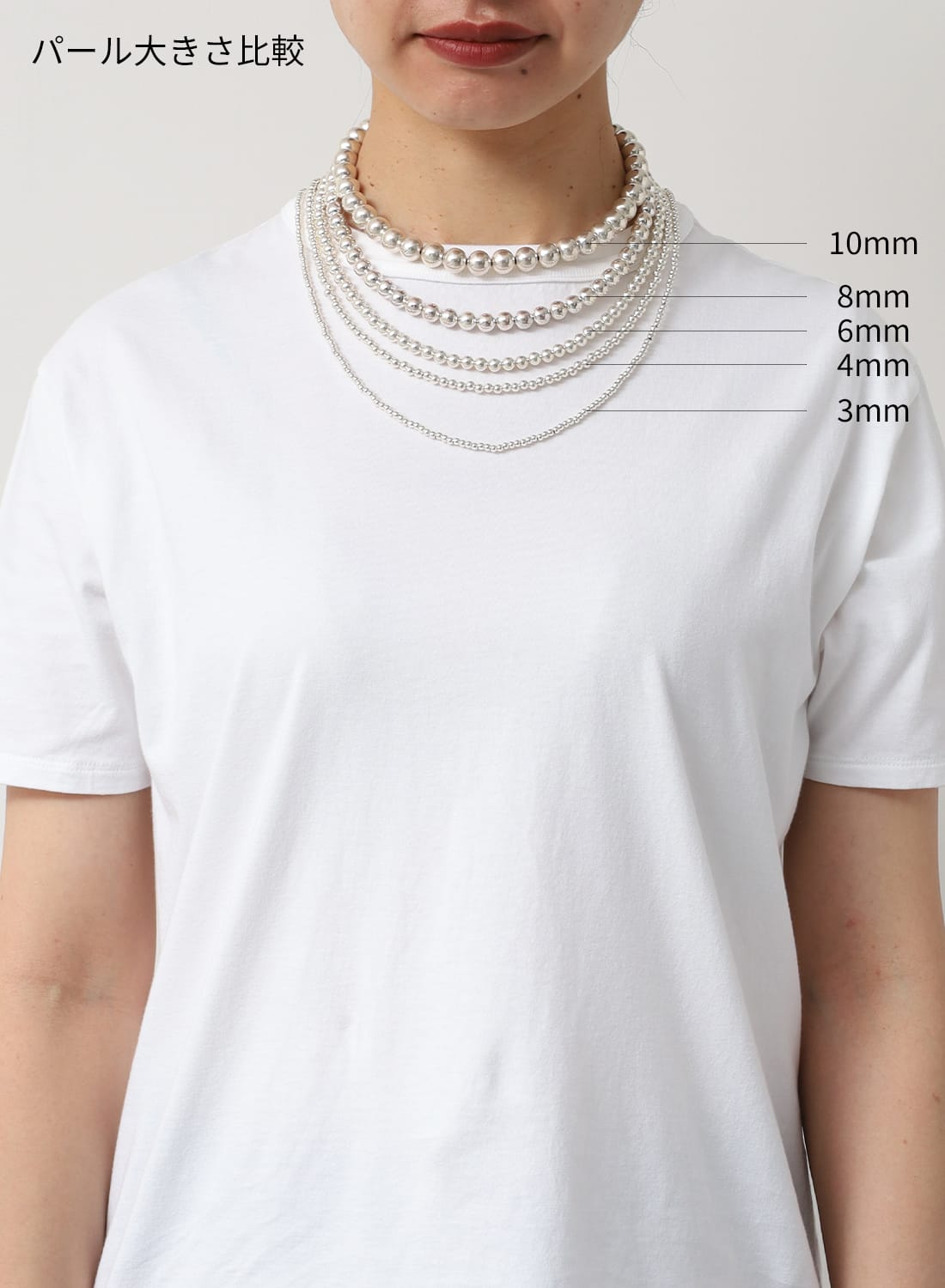NAVAJO PEARL SILVER NECKLACE 6MM|ナバホパール シルバーネックレス