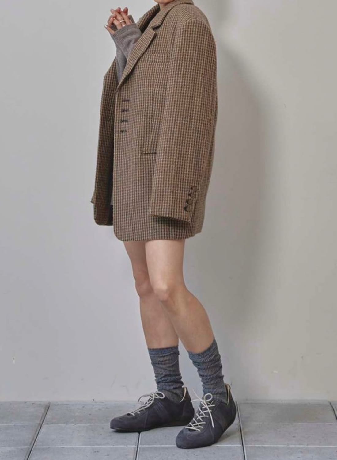 WOOL100% CHECK JACKET|【25FW先行予約】ウール チェック ジャケット