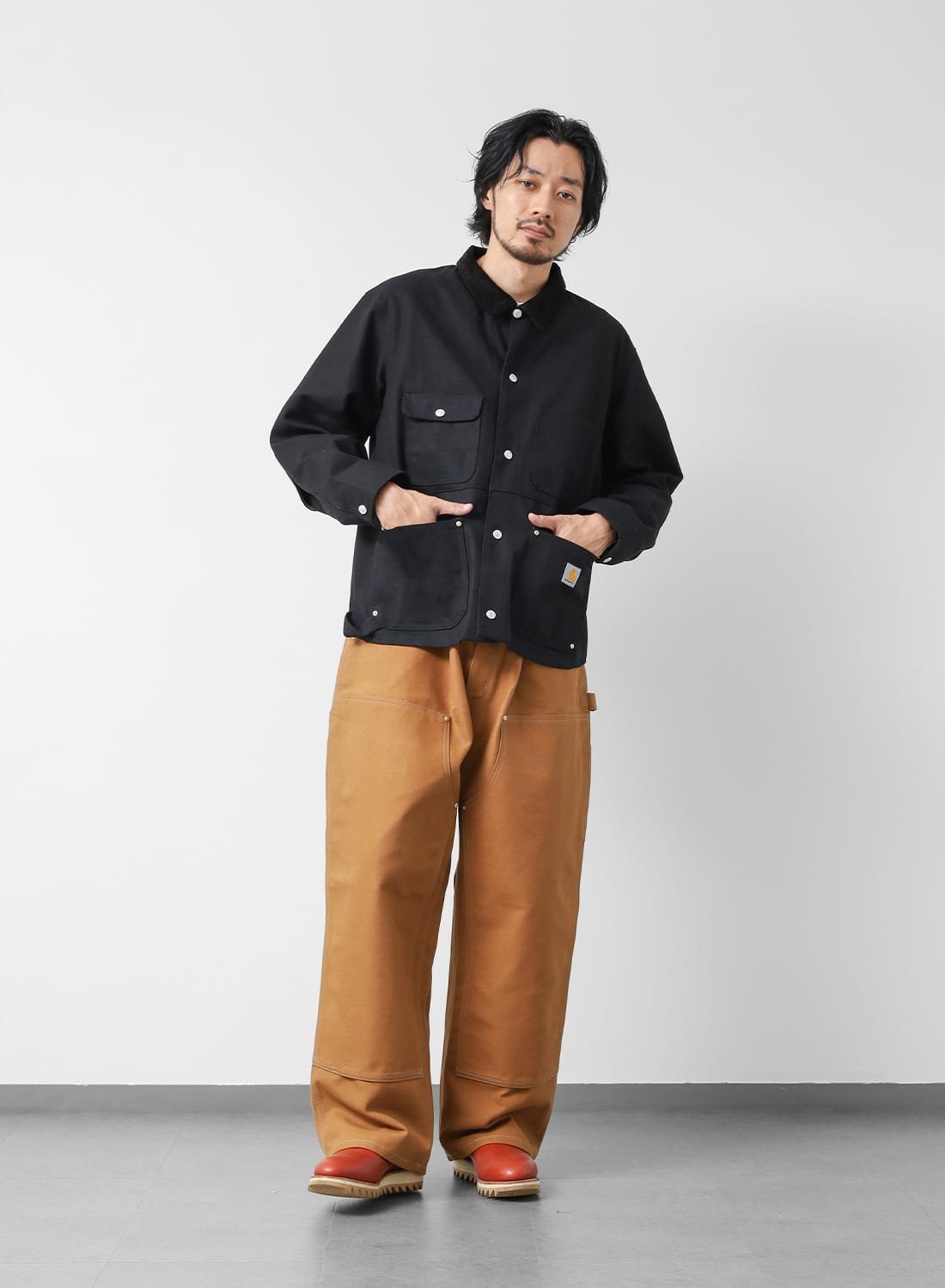 US CARHARTT DUCK FIRM COVERALL|US カーハート ダック ファーム