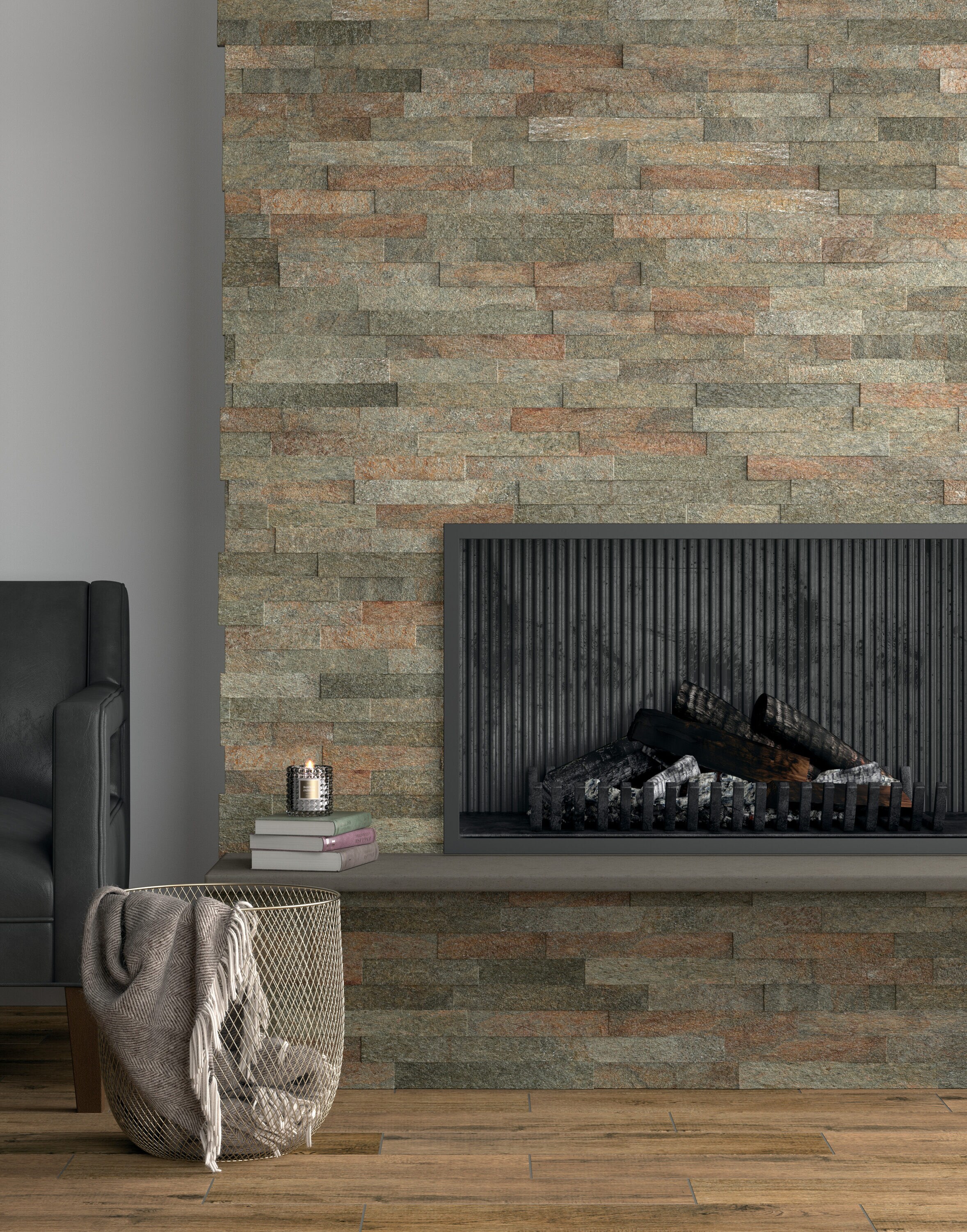 American Olean Drakestone 0.9-sq ft Rustland Falls Stone Veneer