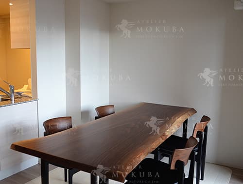 ダイニングテーブルxウォールナット【東京都中央区】ウォールナット一