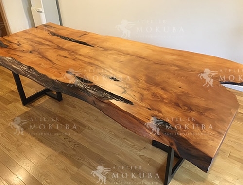 ダイニングテーブルx屋久杉【東京都品川区 個人住宅】屋久杉一枚板