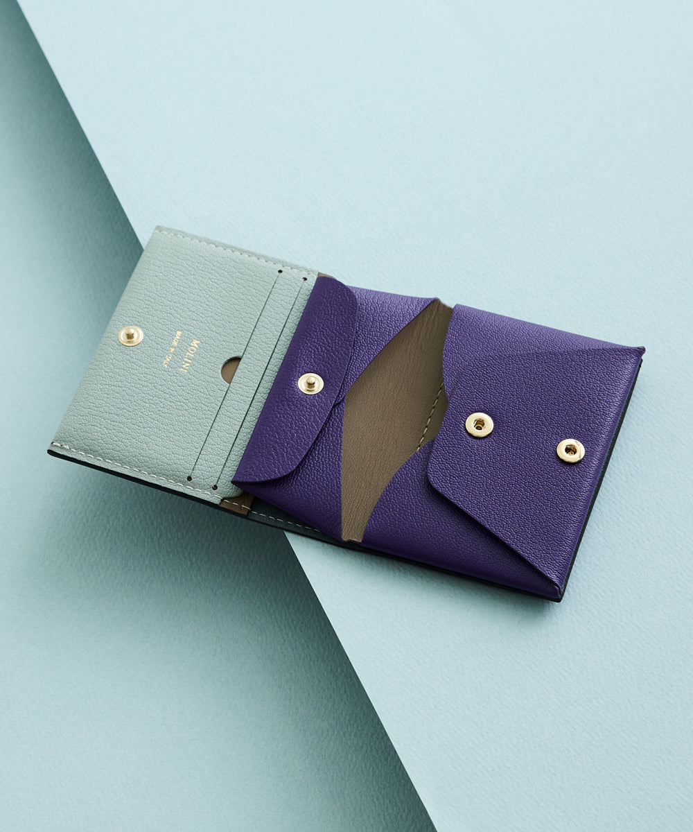 Bifold Compact Wallet - Black × MULTI COL – MOLINI（モリニ