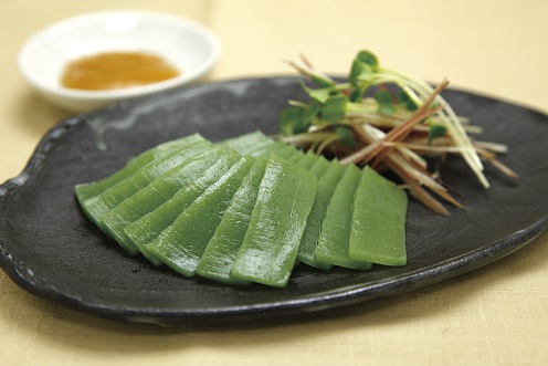深層水スライスさしみこんにゃく（高知県産青のり）｜商品紹介｜有限