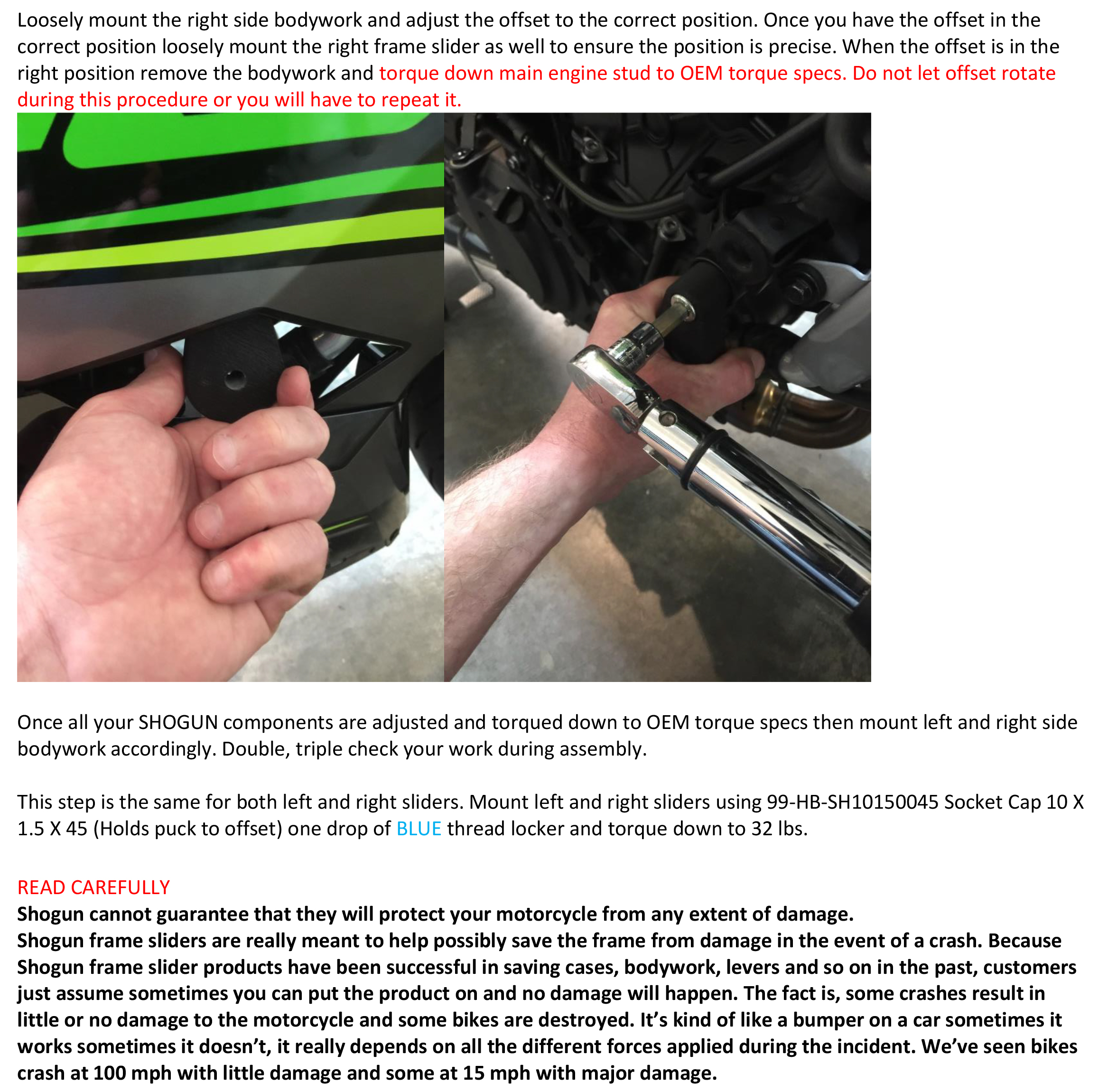 Shogun Motorsports Kawasaki Ninja 500 Z500 24-25 PA2 NO CUT Black