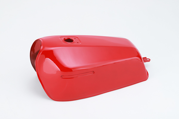 558】 Z400FX ガソリンタンク リプレイス品 レッド スチール製 - CHERRY