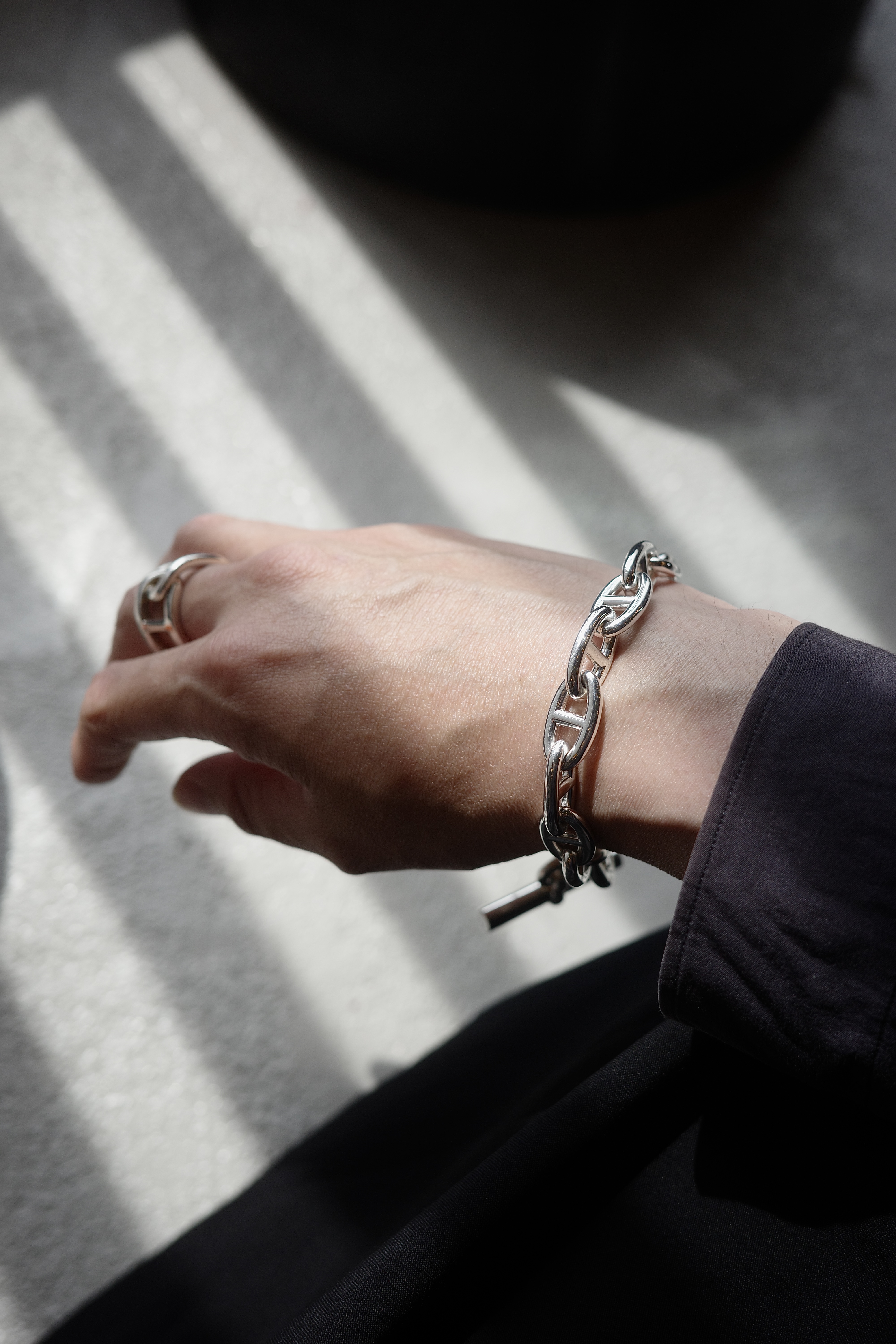 HERMÈS シェーヌダンクル ブレスレット GM 15コマ - mozme