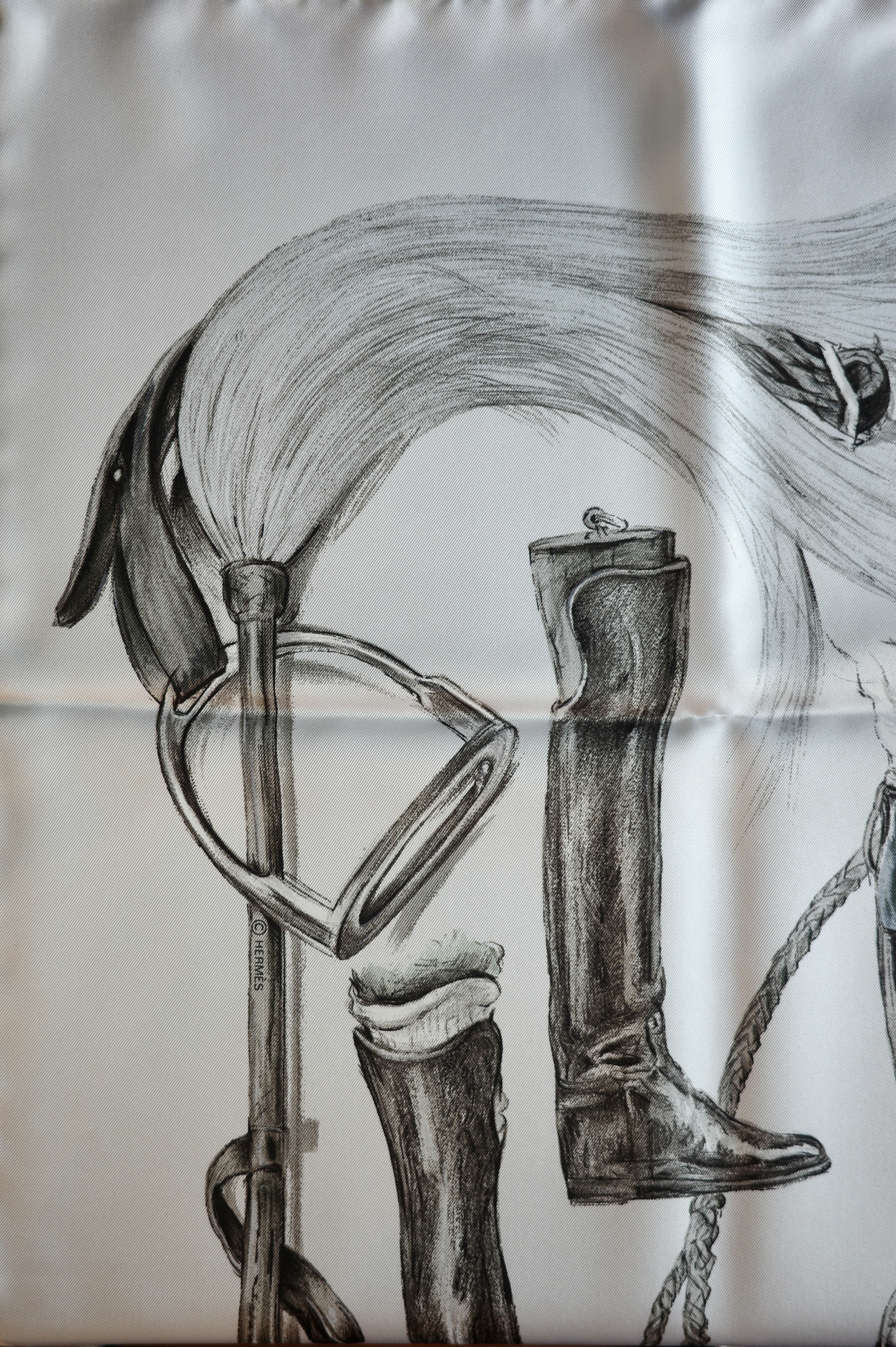 HERMÈS カレ 90 “Propos de Bottes” スカーフ - mozme