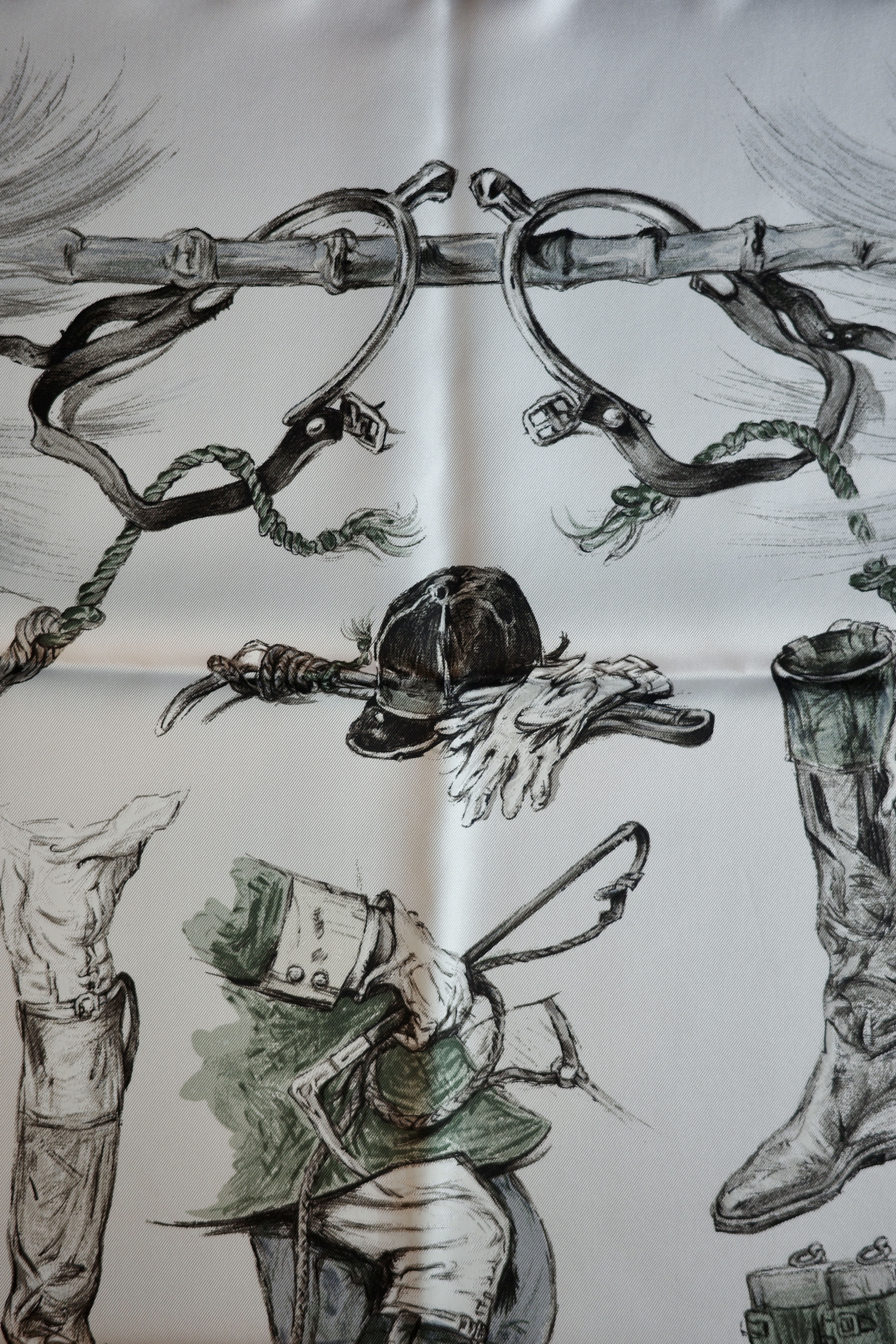 HERMÈS カレ 90 “Propos de Bottes” スカーフ - mozme