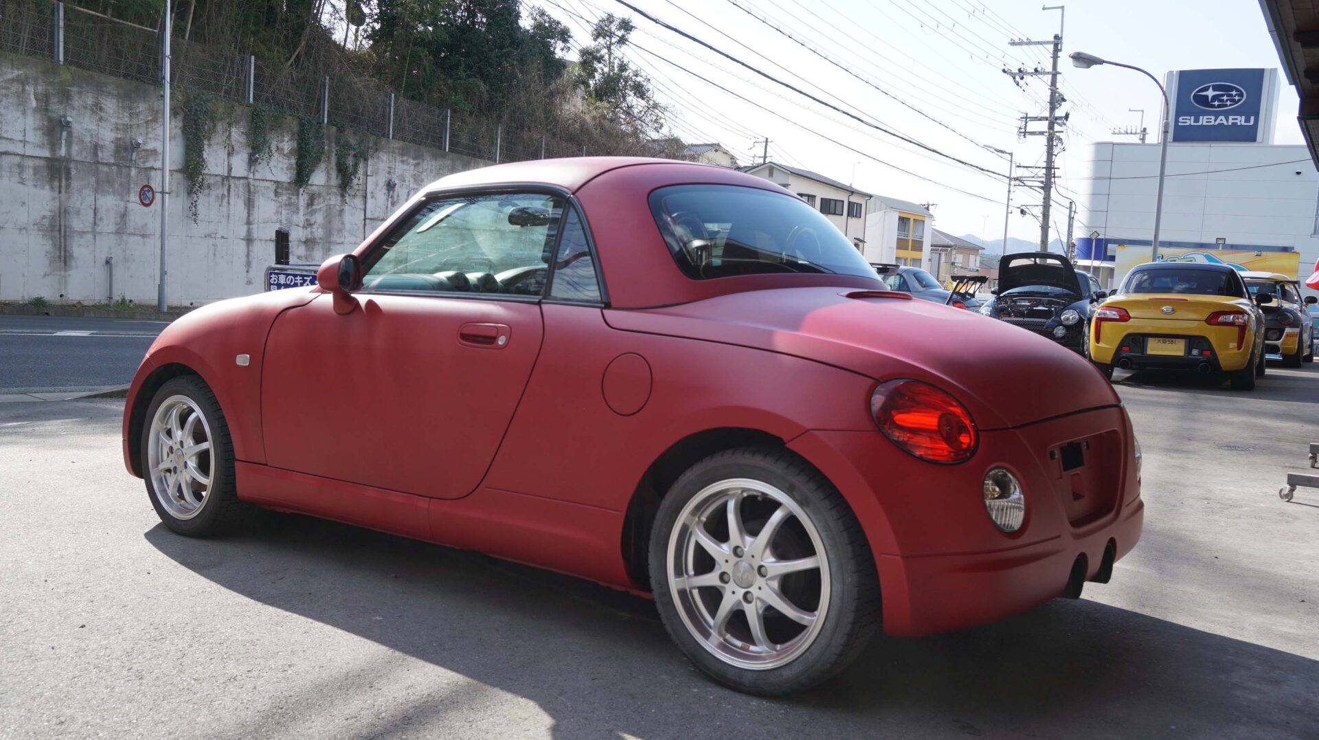 ダイハツB63クリアブルークリスタルMの艶消し！ - コペン専門店も。ファク