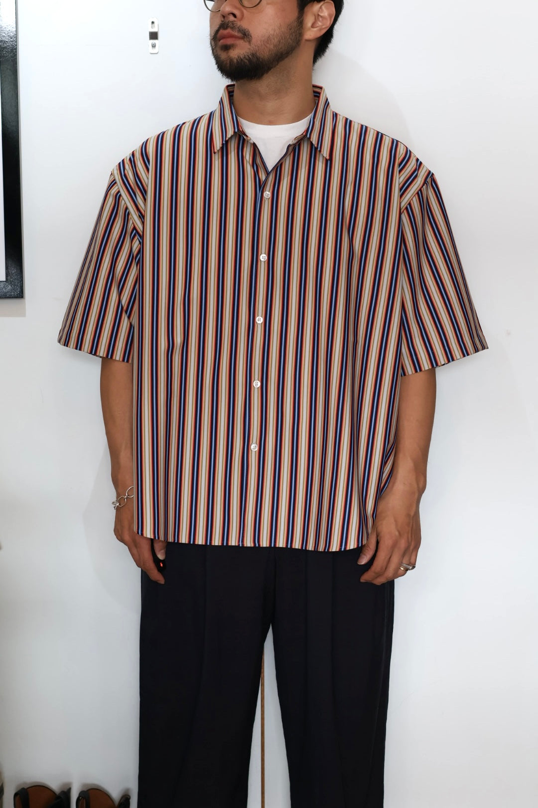 KANEMASA PHIL.】46G Atmosphere Stripe L/S Shirt – Mo