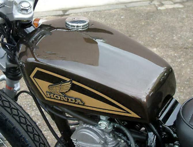 ホンダ FTR223 フラットサイド アルミタンク バフ仕上げ BIGCEDAR