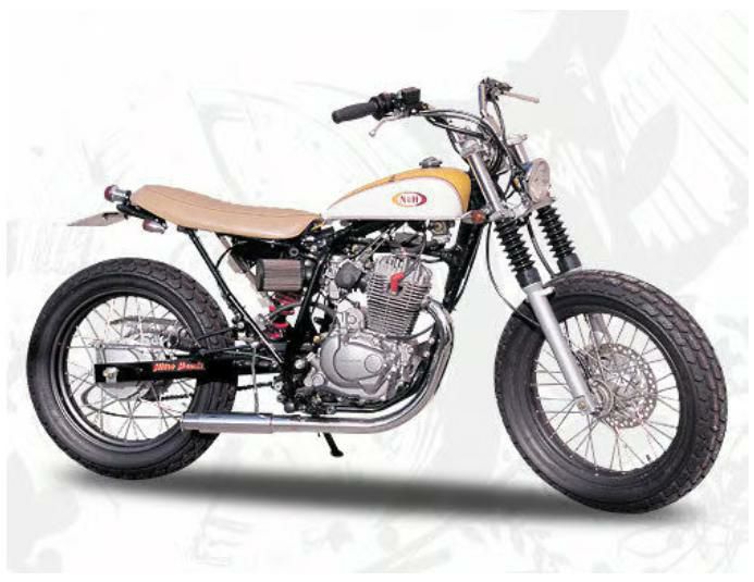 ホンダ FTR223 アルミチョップタンク バフ仕上げ BIGCEDAR | バイク