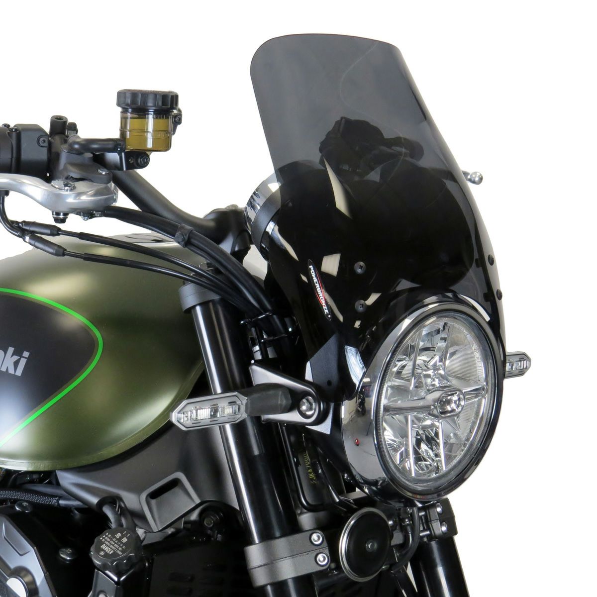 Kawasaki Z900RS ヘッドライトスクリーン(285mm) ダークティント