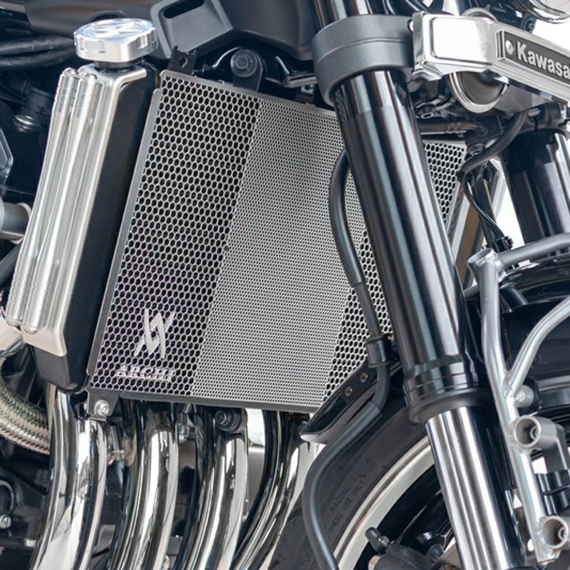 カワサキ Z900RS/CAFE ヘックス・ラジエターコアプロテクター シルバー