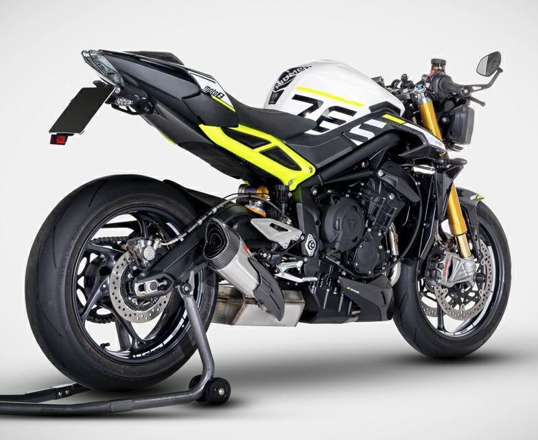 ストリートトリプル765 2023～ マフラー フルエキゾースト Eマーク付き