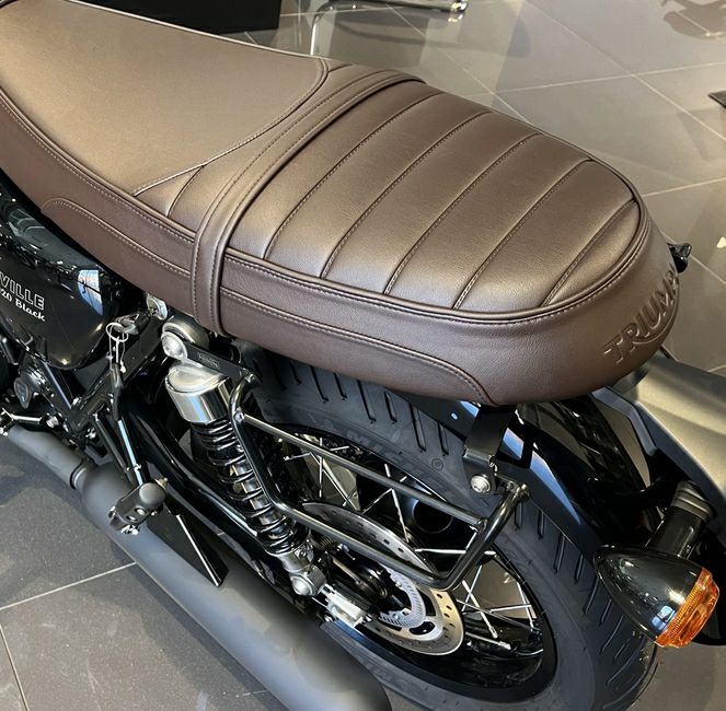 トライアンフ 水冷 T100 T120 サドルバッグ ステー サテンブラック