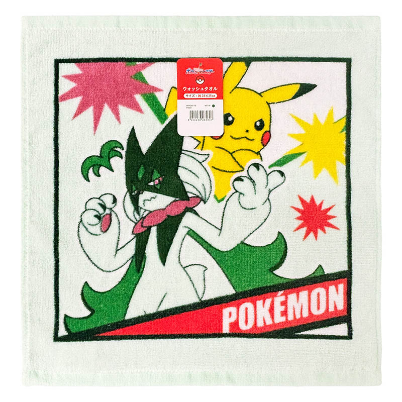 ウォッシュタオル ポケモン マスカーニャ 34×35cm ｜ ミスターマックス