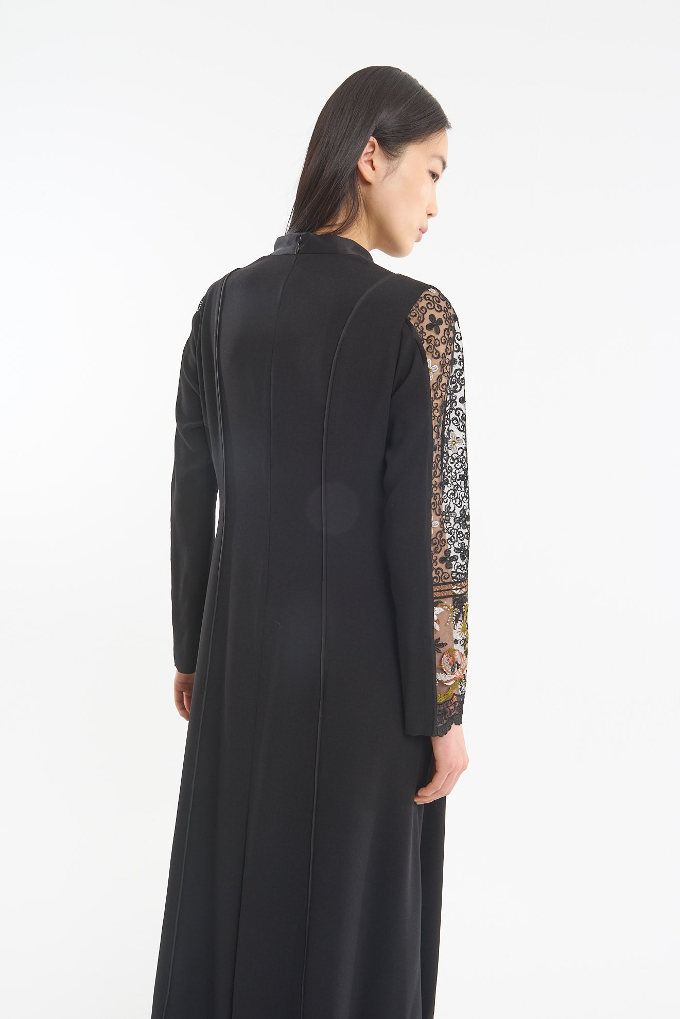 Framed flower lace dress