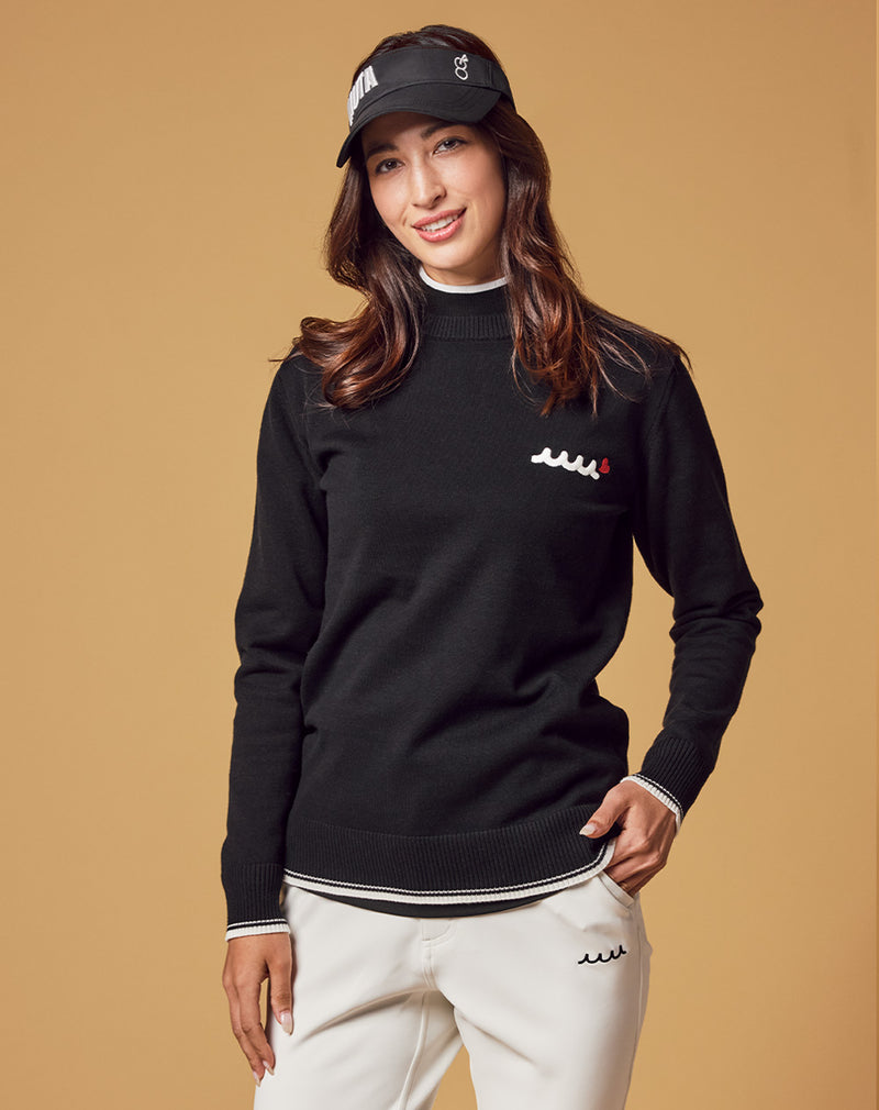 muta 黒 クルーネック セーター サイズ6 muta MARINE（ムータマリン