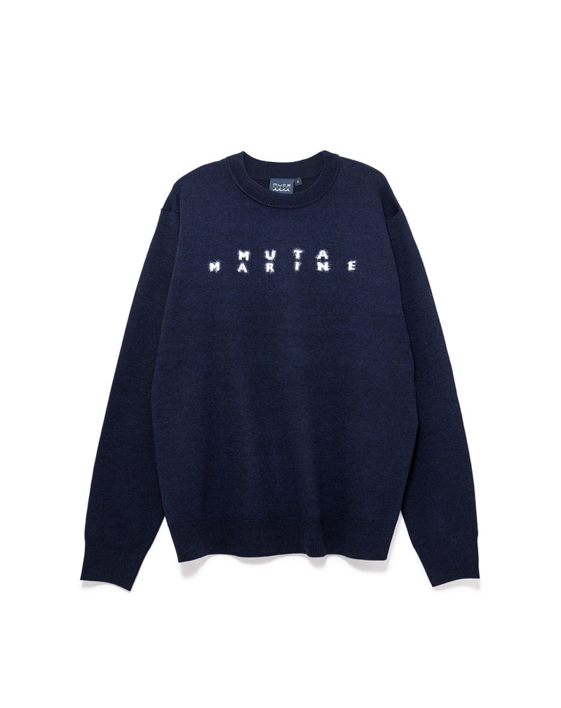 シャギーロゴ クルーネックセーター [全4色] – muta Online Store