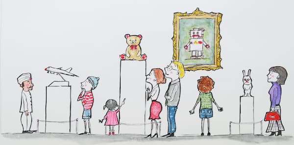 ▽イエティくじ 正反対な君と僕展 の展示中 || Museum of yumeirowing