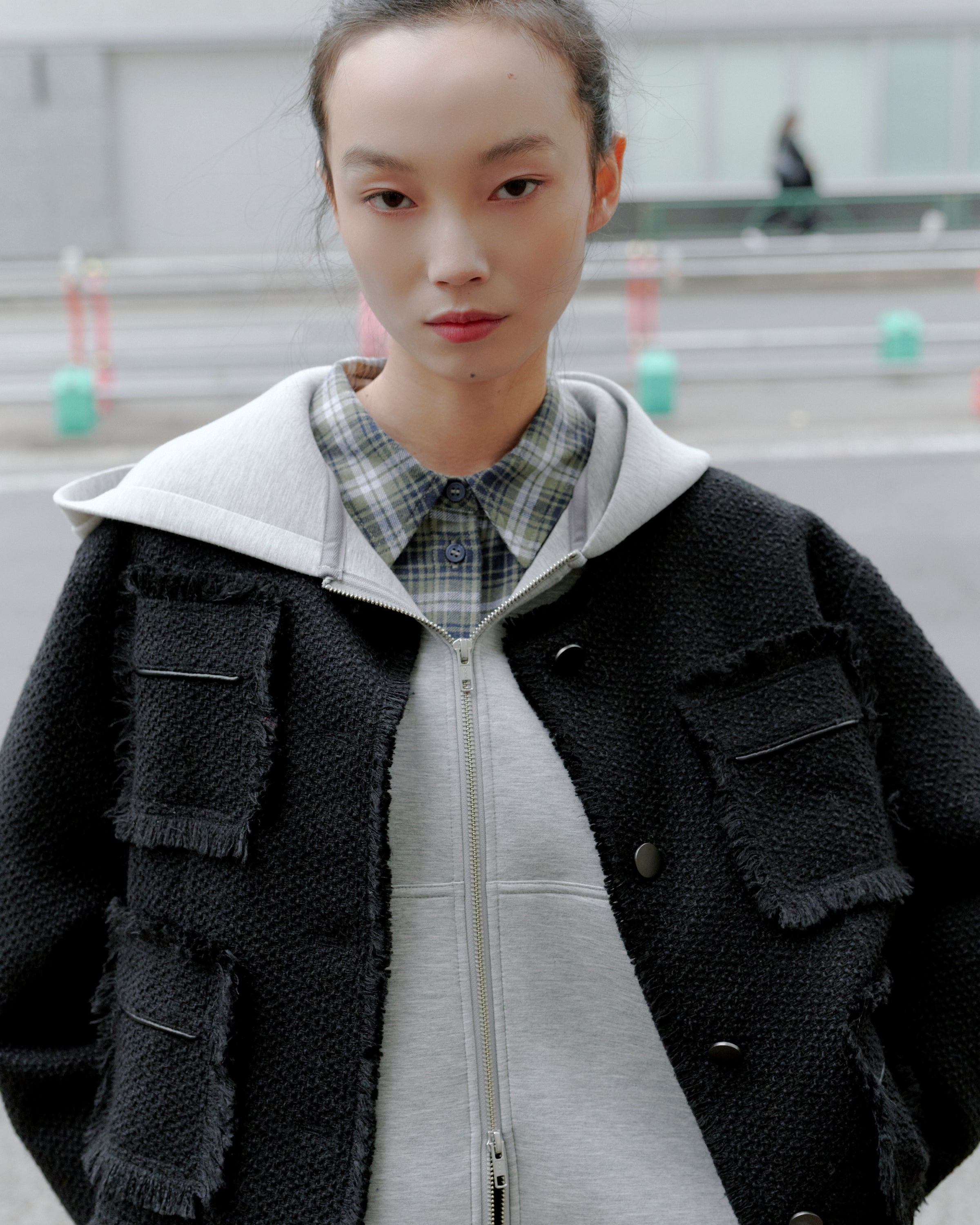 TWEED JACKET/BLACK – MYNE