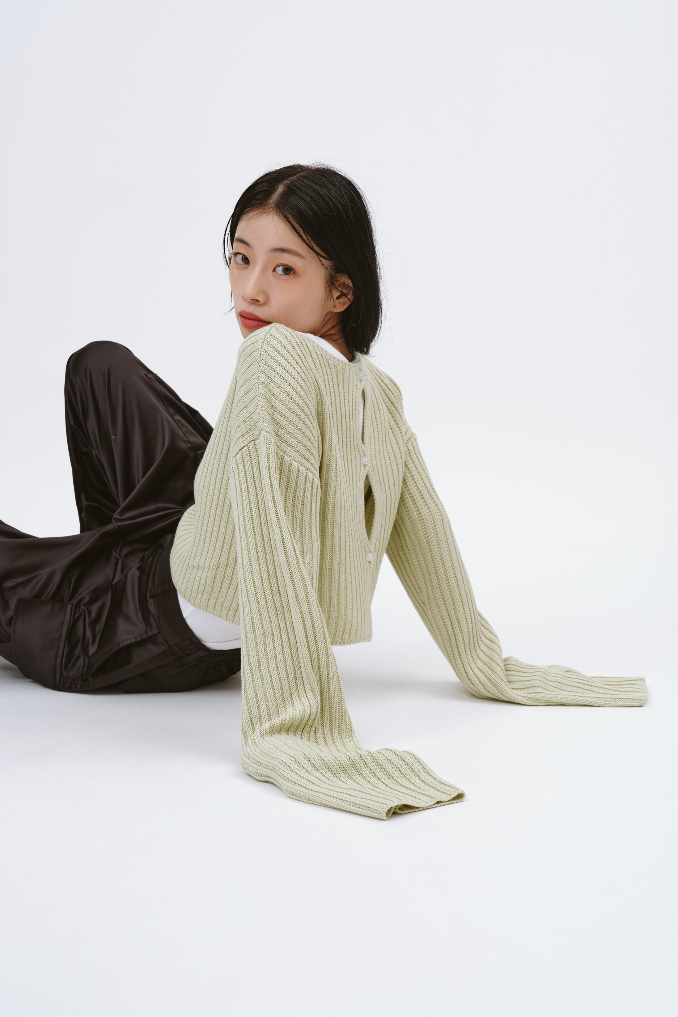 2WAY SHORT KNIT/GREEN – MYNE