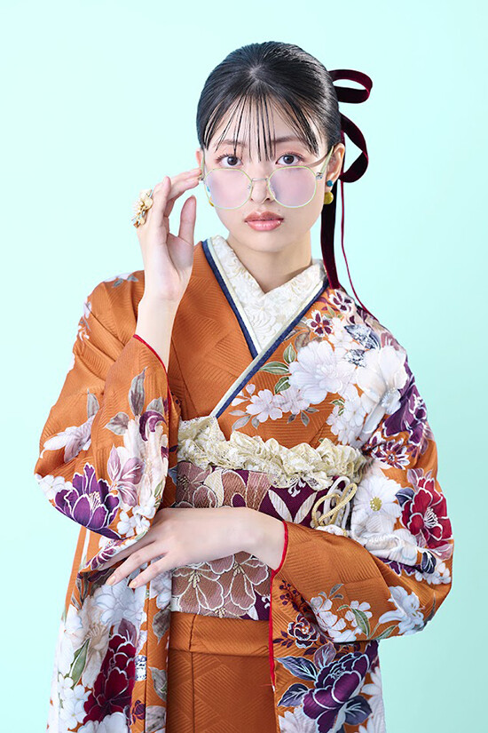 アイドルbyやまとの振袖 /オレンジ色/古典/花柄/ idolbyyamato 振袖