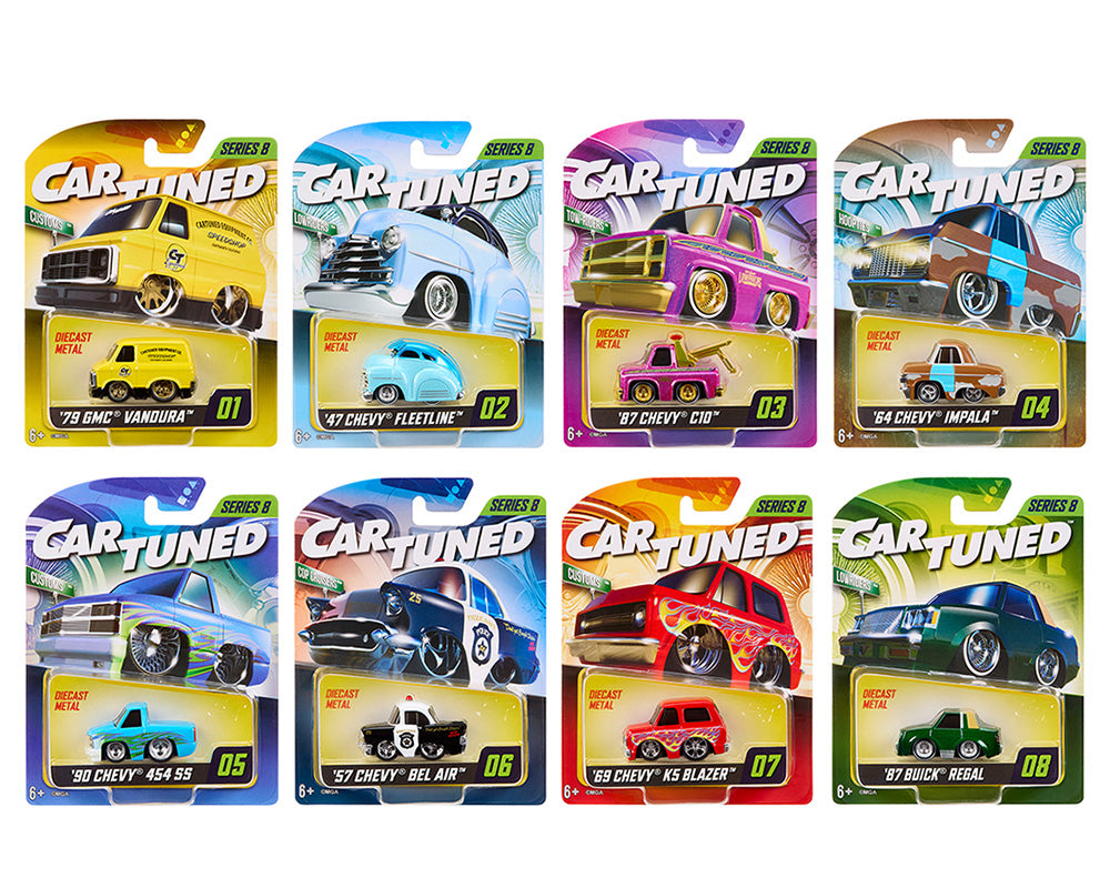 Car Tuned 1:64 2025 Series 8 - Mainline Assortment Set Of 8