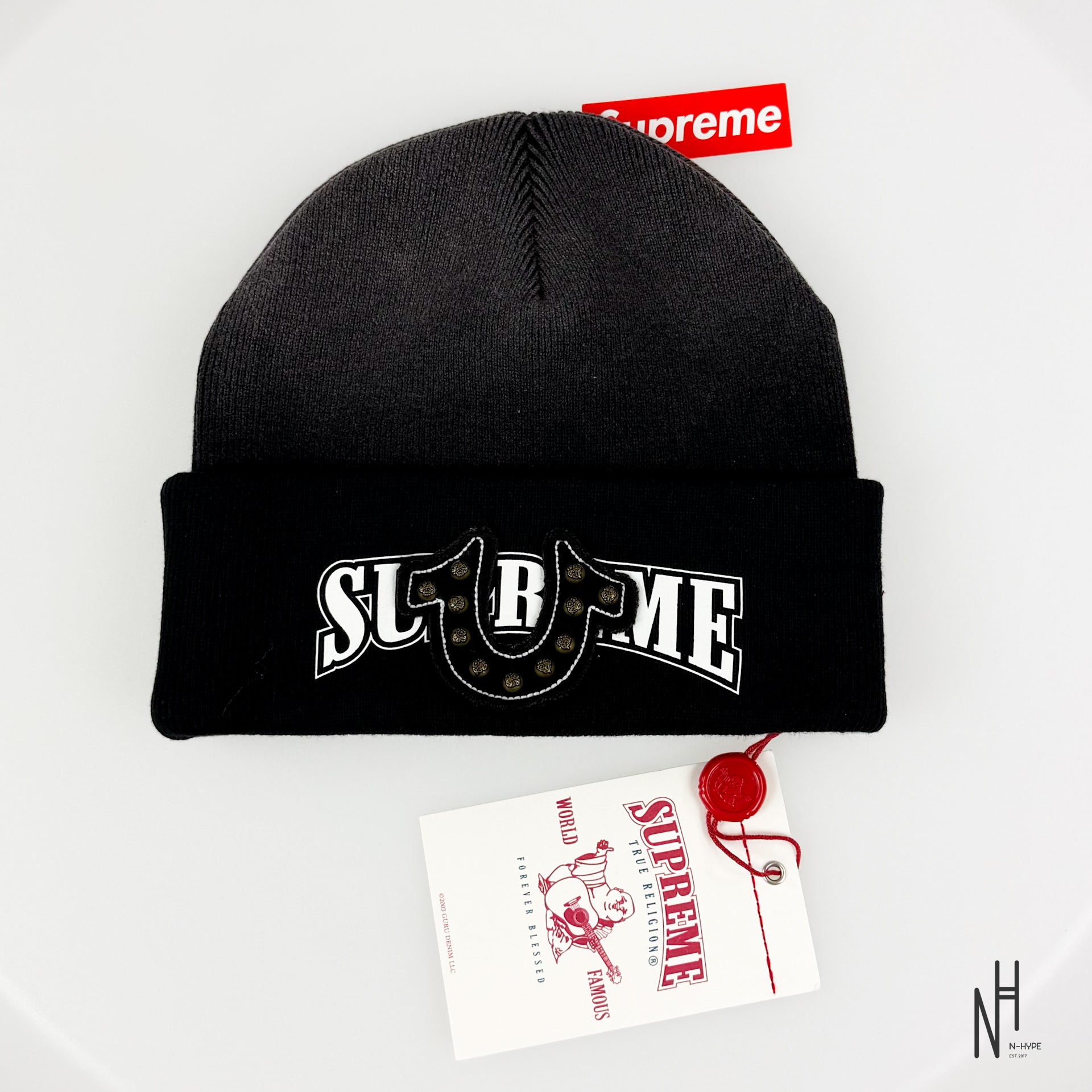 Supreme True Religion Beanie (FW25) Black | N-Hype