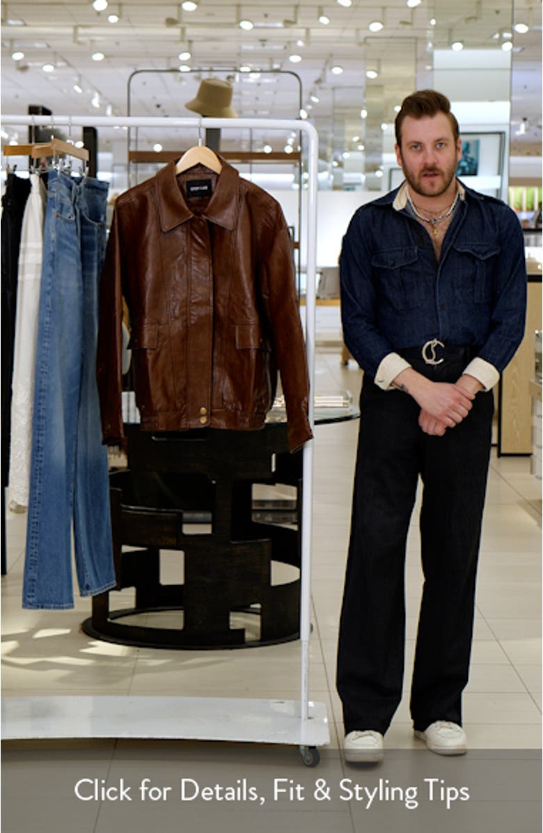 Grey Lab Oversize Faux Leather Jacket | Nordstrom